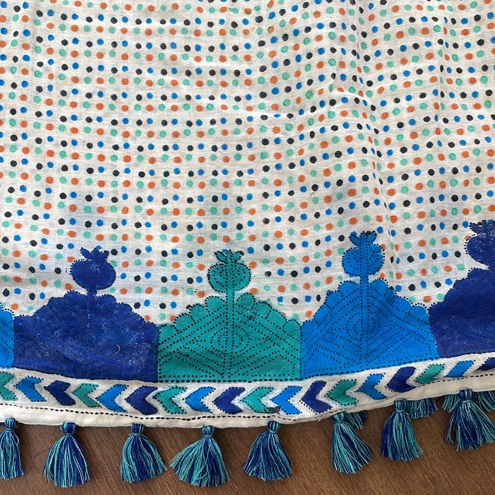 Roller Rabbit Block Print Cotton Tunic, Medium - image 6